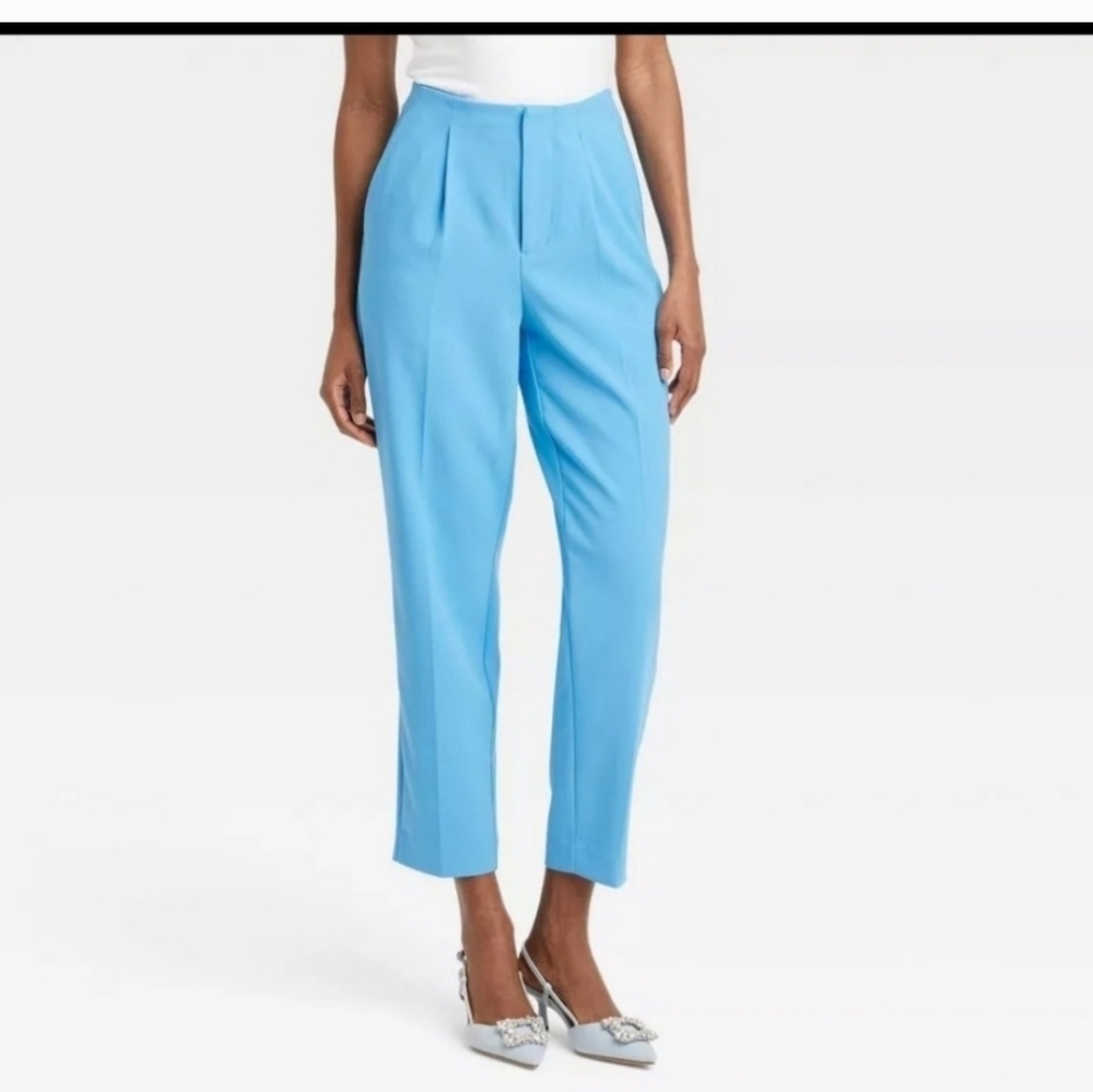 A New Day Women's Highest Rise 28" Tapered Leg Regular Ankle Lightweight Blue 6